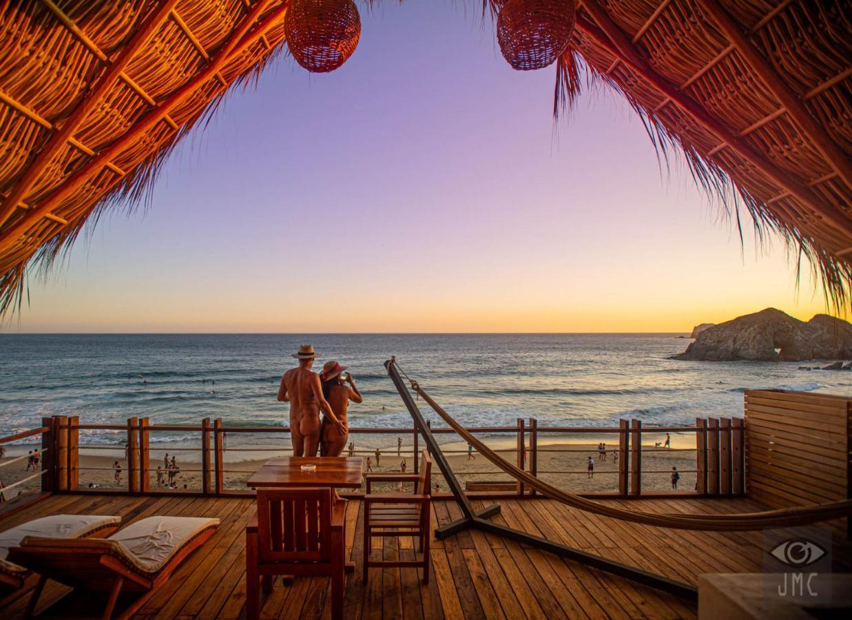 Hotel Nude Zipolite & Beach Club Kültér fotó