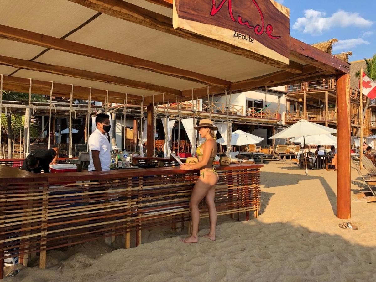 Hotel Nude Zipolite & Beach Club Kültér fotó
